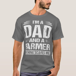 Camiseta Mens se afogaram, sou um Pai e um Farmer Engraçado