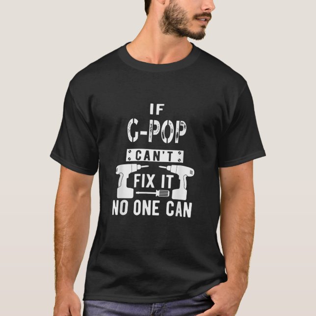 Camiseta Mens Se G Pop não conseguir consertá-lo Ninguém po (Frente)