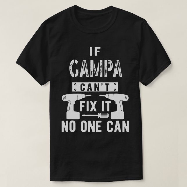 Camiseta Mens Se Gampa Não Consegue Fi-Lo Ninguém Pode Vovô (Frente do Design)