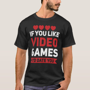 Camiseta Mens Se Gostas De Videos games Eu Dou-Te Coações