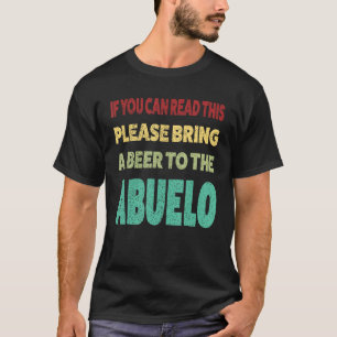 Camiseta Mens, se você puder ler, traga uma cerveja para o 