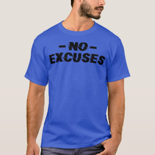 Camiseta Mens SEM EXCUSSÕES Malhação de Gym Workout Montage