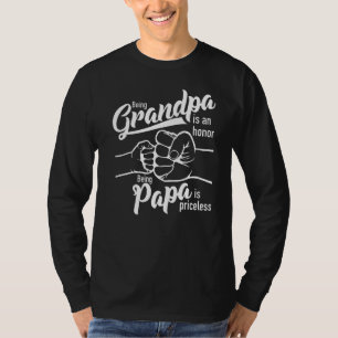 Camiseta Mens Sendo Vovô É Honra Ser Papa É Priceles