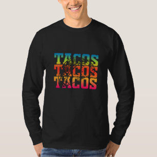 Camiseta Mens Serape Tacos Cinco Comida Independência Mexic