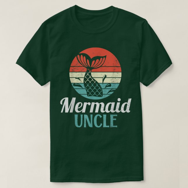 Camiseta Mens Sereia Tio para uma Sereia (Frente do Design)