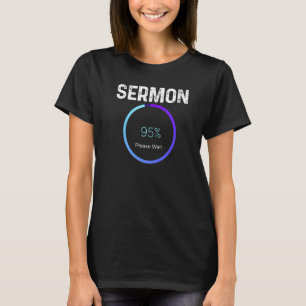 Camiseta Mens Sermon Carregando Pastor Christian Parish Cle