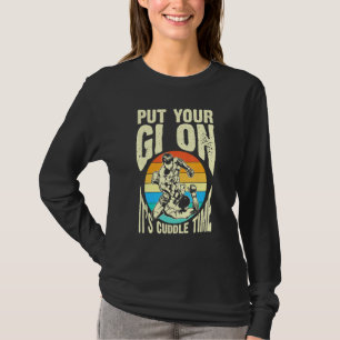 Camiseta Mens Seu tempo de amizade guerreiros de autodefesa