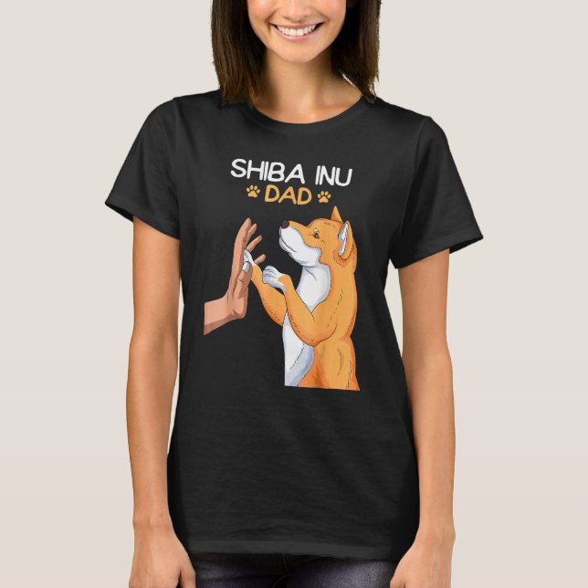 Camiseta Mens Shiba Inu Dad Dog (Frente)