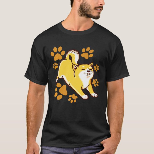 Camiseta Mens Shiba Inu Dog para Pet Owner (Frente)