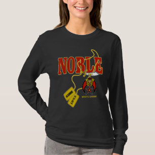 Camiseta Mens Shriner Noble AEAONMS 1893 Dog Tag Masons Tha