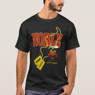 Camiseta Mens Shriner Noble AEAONMS 1893 Dog Tag Masons Tha