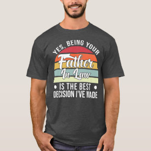 Camiseta Mens Sim, ser seu pai, filha da lei