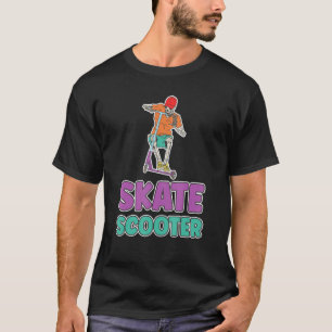 Camiseta Mens Skate Truques de Patinete Arrasta Pateador An