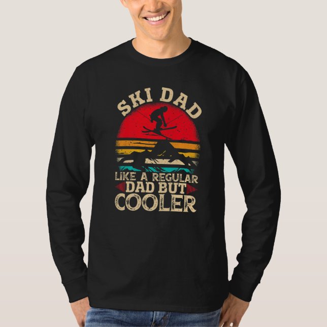 Camiseta Mens Ski Dad Like A Regular Dad But Cooler  Skiing (Frente)