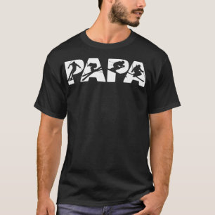 Camiseta Mens Skier Dad T , Funny Papa Skiing Father Gift
