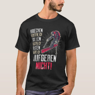 Camiseta Mens Skier Dizendo Biathlon Slalom Abfahrt Ski Ski