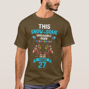 Camiseta Mens Skimobile Birthday Design para Snowmobile Win