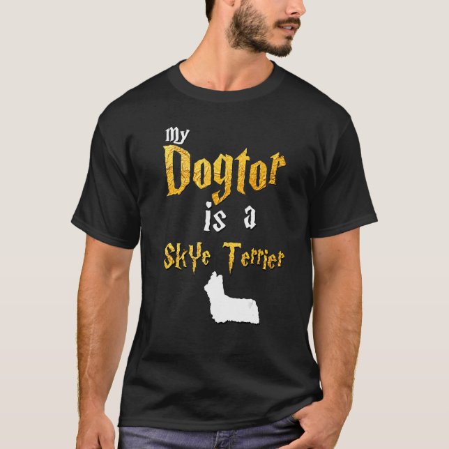 Camiseta Mens Skye Terrier Skye Terrier (Frente)