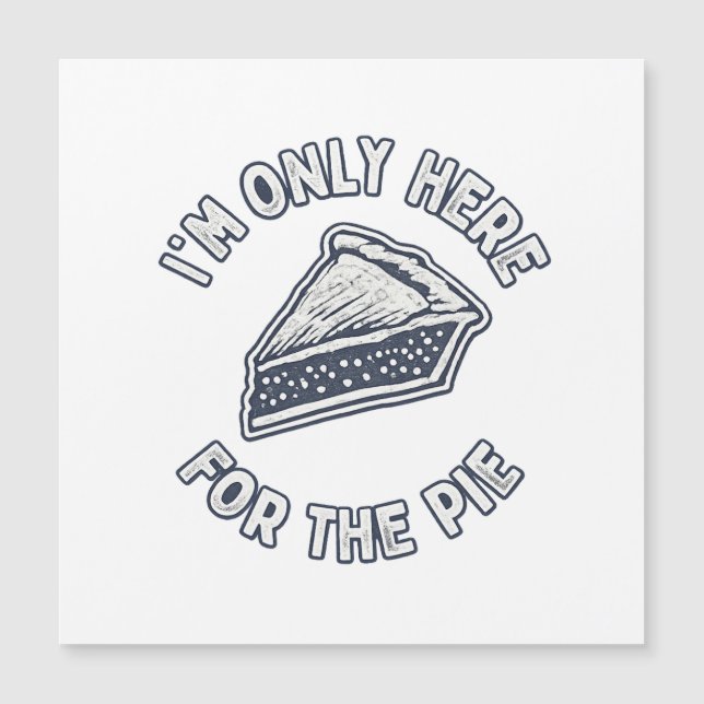 Camiseta Mens Só Estou Aqui Pelo Torta – Engraçado (Frente)