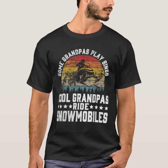 Camiseta Mens Some Grandpas Play Bingo Cool Grandpas Ride S (Frente)