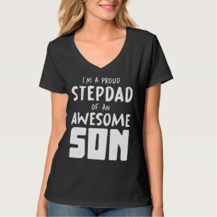 Camiseta Mens Son Bonus Pai Orgulhoso Pais Pais Stepdad
