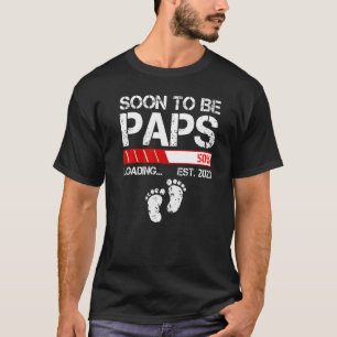 Camiseta Mens Soon To Be Paps Est 2023 For Men New Papa N