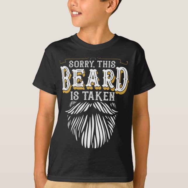 Camiseta Mens Sorry This Beard Is Taken Country Retro Valen (Frente)
