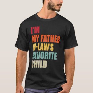 Camiseta Mens, sou o meu pai em leis, a imagem de criança f