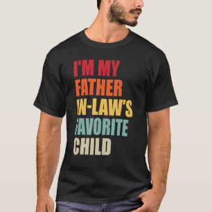 Camiseta Mens, sou o meu pai na lei, a imagem de criança fa