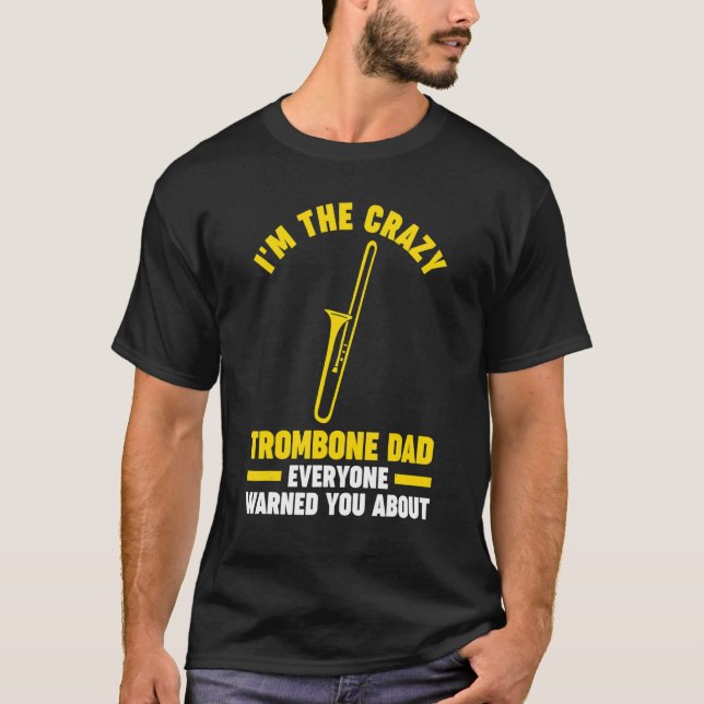 Camiseta Mens, sou o musical de trombone pai de trombone lo (Frente)