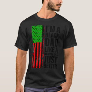 Camiseta Mens, sou um Pai negro afro-americano.