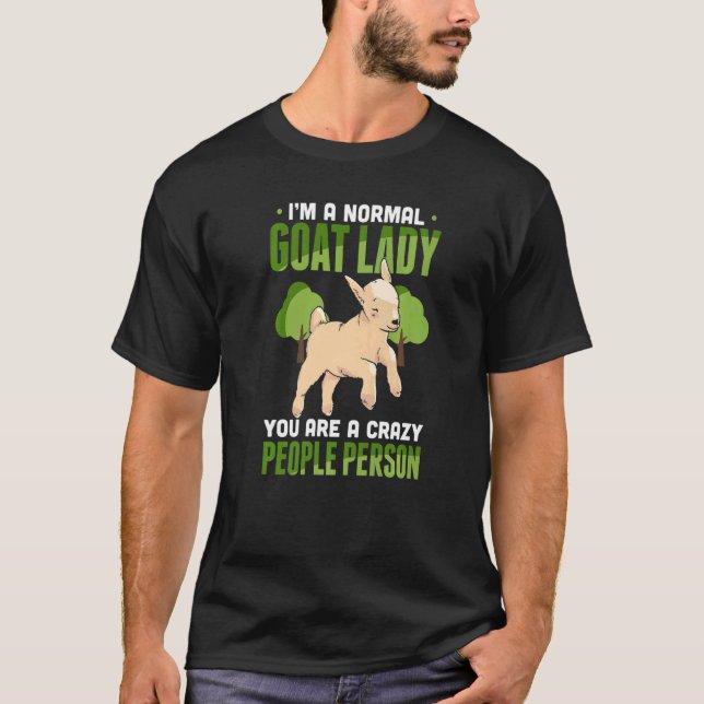 Camiseta Mens Sou Uma Dama De Cabra Normal Você É Uma Pesso (Frente)