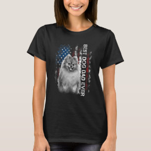 Camiseta Mens Spitz Pai Vintage American Flag Day