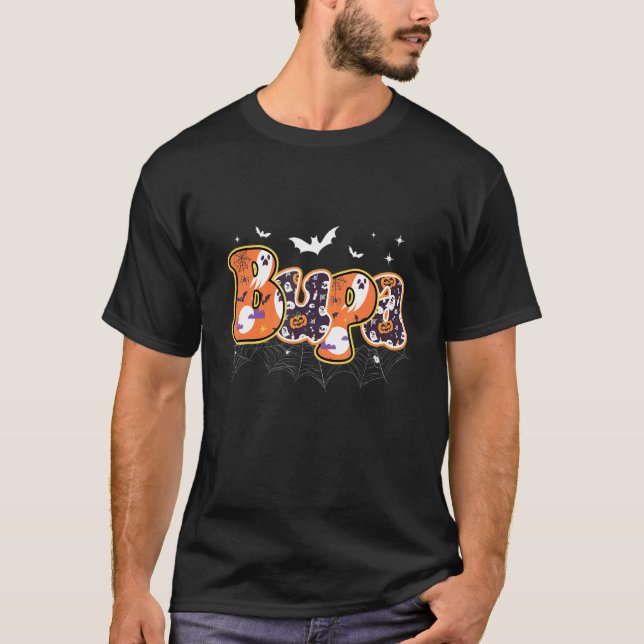 Camiseta Mens Spooky Bupa Halloween Matching Group Gran (Frente)