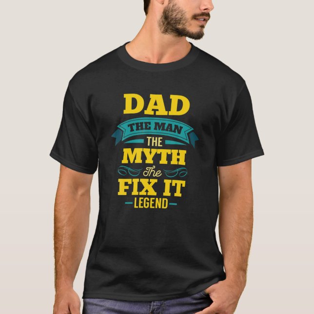 Camiseta Mens Sr. Fix Shirt Handyman Dia de os pais Gift (Frente)