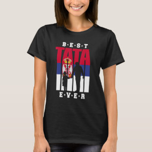 Camiseta Mens Srbija Tata E Rapariga Sérvia Bandeira Pai Sé