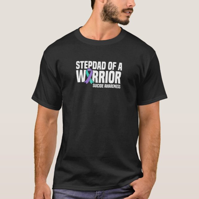 Camiseta Mens Stepdad De Um Acervo De Prevenção Ao Suicídio (Frente)