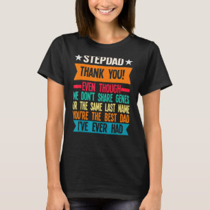 Camiseta Mens Stepdad Obrigado Mesmo Pai
