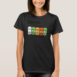 Camiseta Mens Steven Nutrition Facts Steven