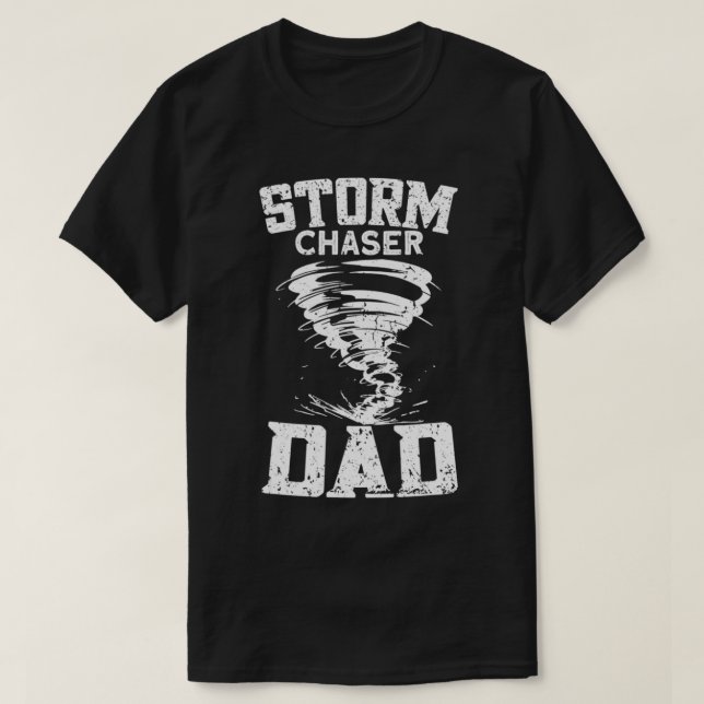 Camiseta Mens Storm Chaser Pai - Tornado Chaser Storm Chase (Frente do Design)