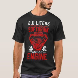 Camiseta Mens Street Drag Racer Cote 2 Litros Não É Um