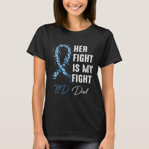 Camiseta Mens Sua Luta É Minha Luta Contra O Pai T1d Diabet