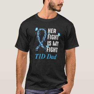 Camiseta Mens Sua Luta É Minha Luta Contra O Pai T1D Tipo 1