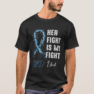 Camiseta Mens Sua Luta É Minha Luta Contra O Tio Tipo 1 Dia