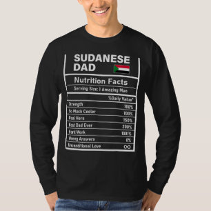 Camiseta Mens Sudaneses Fatos de Nutrição Pai Dia de os pai