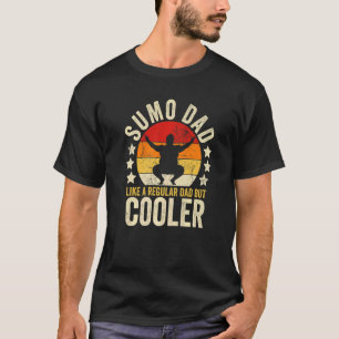Camiseta Mens Sumo Pai Como Um Pai Regular Mas Um Pai Mais 