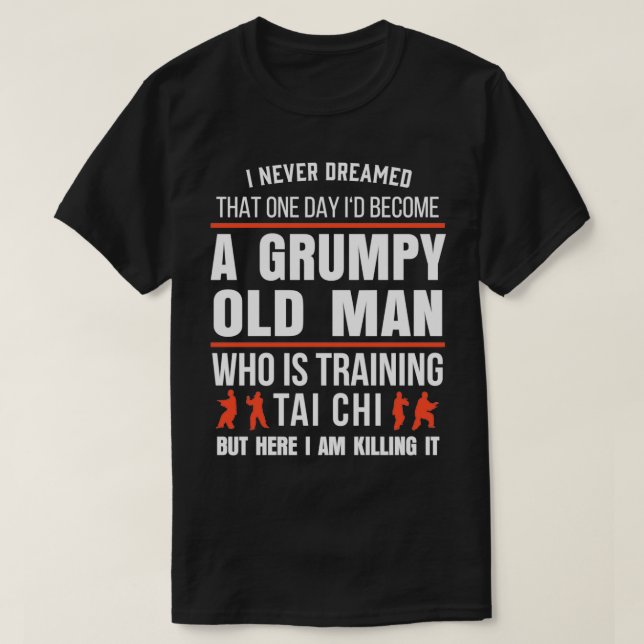 Camiseta Mens Tai Chi Chuan Taiji Artes Marciais Chinesas a (Frente do Design)