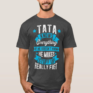 Camiseta Mens Tata Sabe Tudo Pai Roupa, Fath Engraçado