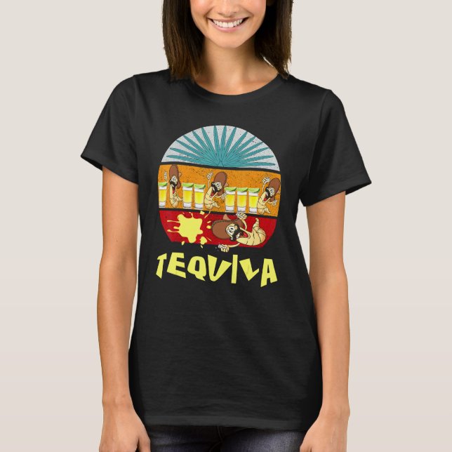 Camiseta Mens Tequila One Tequila Two Tequila Three Tequila (Frente)