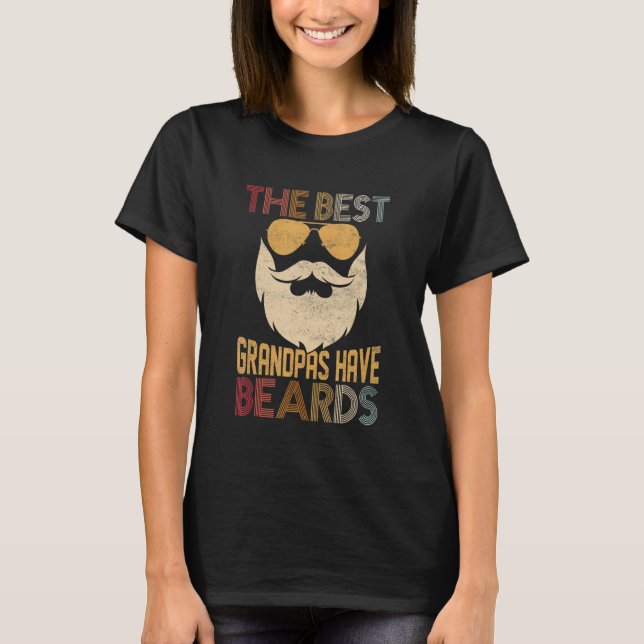 Camiseta Mens The Best Grandpas Have Beards Beard Family Fa (Frente)